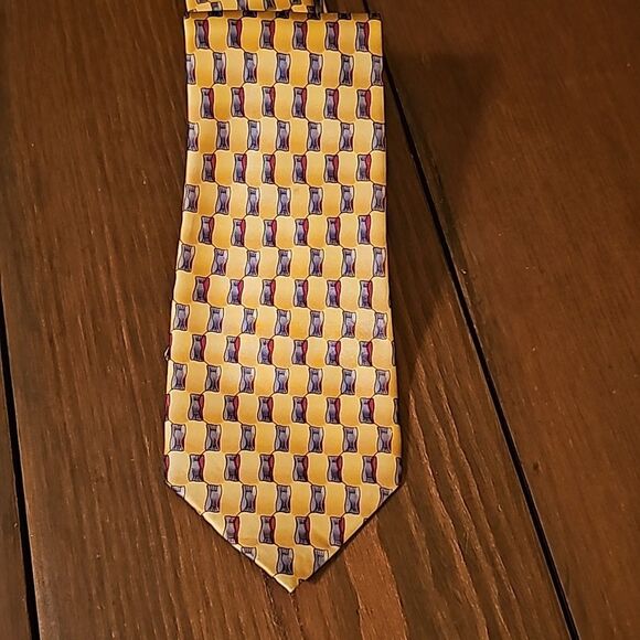 Cocktail Colors Gentleman Necktie 100% Silk Hand Made - Picture 1 of 5